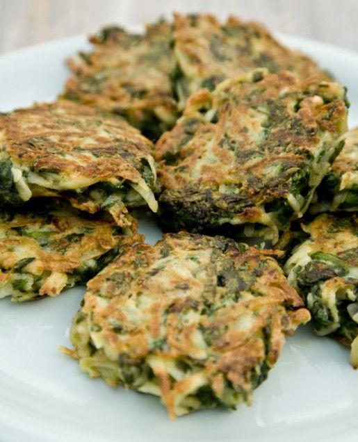 Spinach Latkes with Green Goddess Sauce Recipe