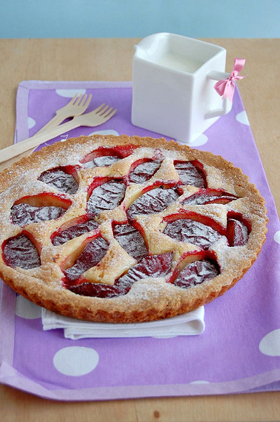 Plum Tart Recipe. Apple Tart Variation