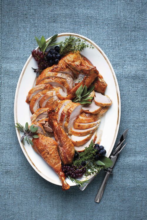 Maple Roasted Turkey with Apples, Fennel and Parsnips Recipe