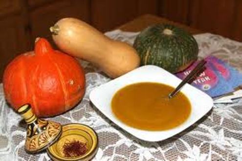 Moroccan Squash chick pea soup