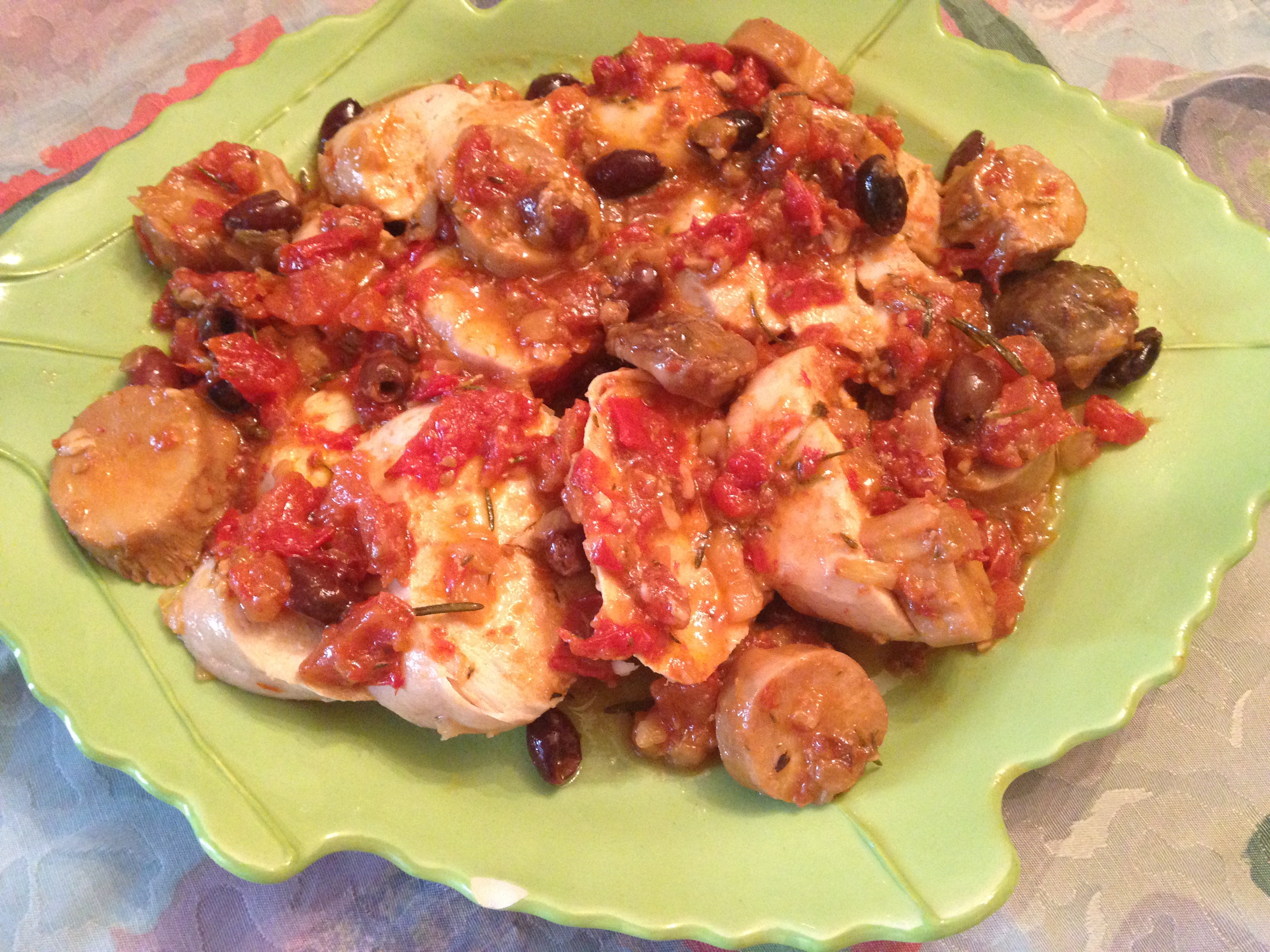 Chicken Breasts with Tomatoes, Olives and Mushrooms Recipe Levana Cooks