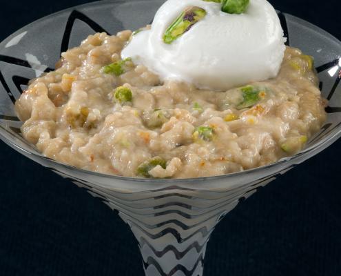 noodle almond pudding