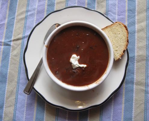 black bean soup