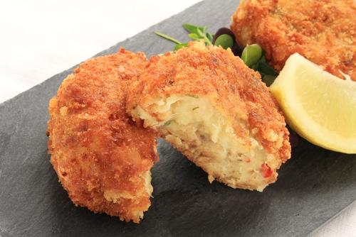 Crab Cakes With Red Pepper Coulis Recipe Crab Cakes With Red Pepper Coulis Recipe