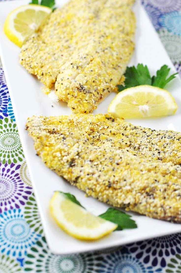 Cornmeal Crusted Tilapia Fillets With Cocktail Sauce Recipe Levana Cooks