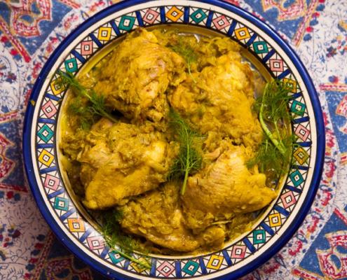 chicken fennel tajine