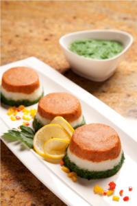 Tricolor Fish Terrine Recipe with Vegetarian Variation