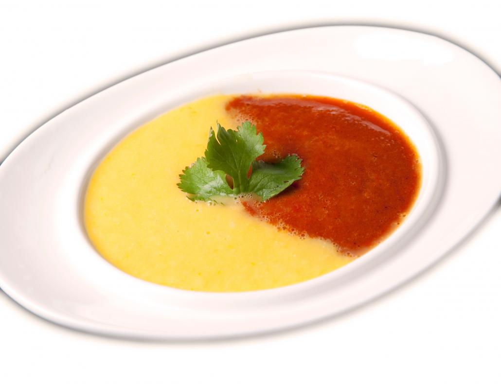 Red and Yellow Pepper Soup Recipe. Hot or Cold Levana Cooks