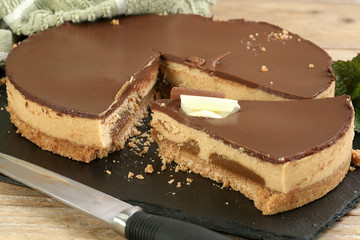 Chocolate Halvah Pie