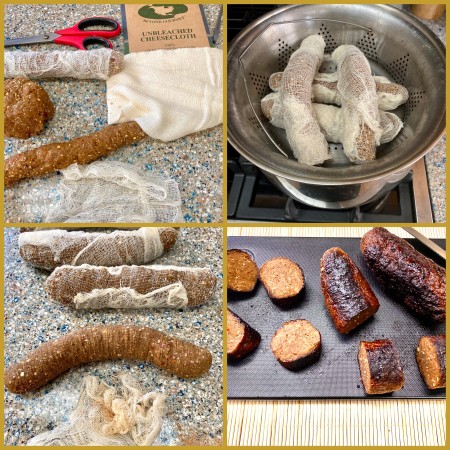 Seitan sausages