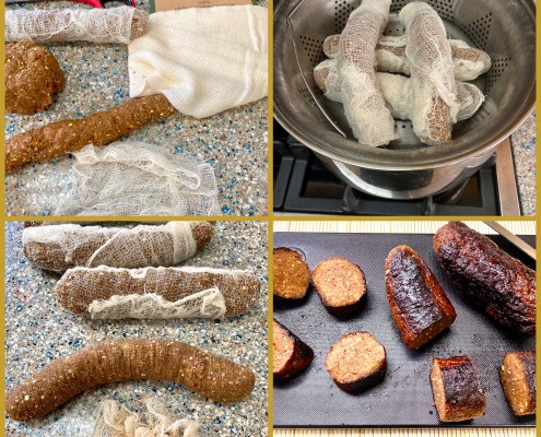 Seitan sausages