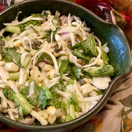 White Vegetable Root Slaw